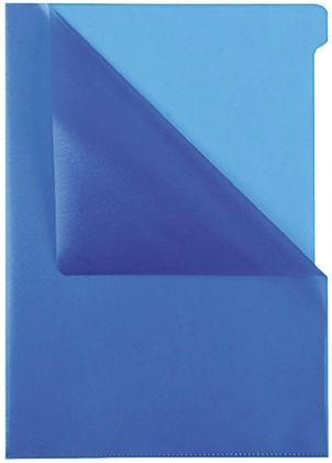 Durable PP文件袋, 角形开口袋, 蓝色, 用于容纳A4