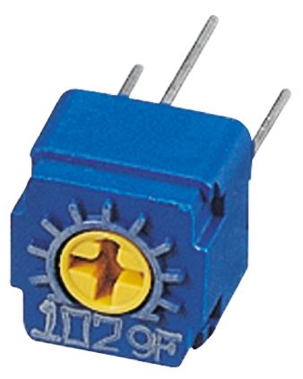 Nidec Components CT-6 1-Gang THT Trimmer-Potentiometer, Einstellung Von Oben, 50kΩ, ±10%, 0.5W, Pin, L. 7mm