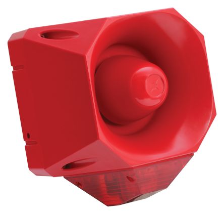 Eaton Fulleon LED Blitz-Licht Alarm-Leuchtmelder Rot / 120dB, 230 V Ac