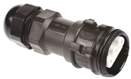 ABB 3 Pole IP68 Rating Cable Mount Female Mains Inline Connector Rated At 16A