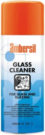 Ambersil Produit Nettoyant Vitre, Aérosol 400 Ml Céramique, Verre, Photocopieuses, Fenêtres, Essuie-glaces
