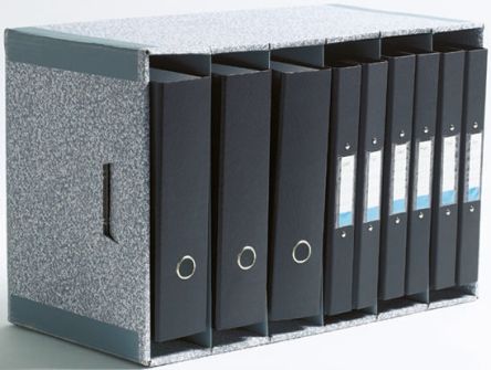 Fellowes Recyclingkarton Archivbox Grau/Weiß A4, Kanzleipapier, 285mm X 95mm X 375mm