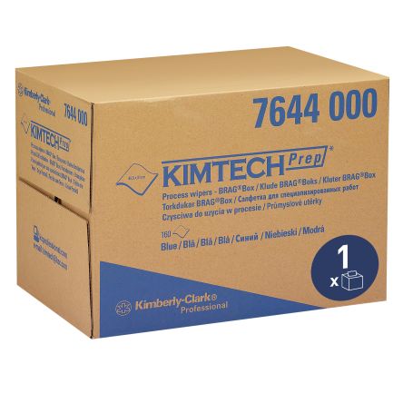 Kimberly Clark Paño Reutilizable Para Entornos Limpios, Industria Alimentaria, Farmacéutica Kimtech De Color Azul, En