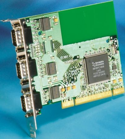 Brainboxes PCI Erweiterungskarte Seriell, 4-Port RS-232 115.2Kbit/s 64 B