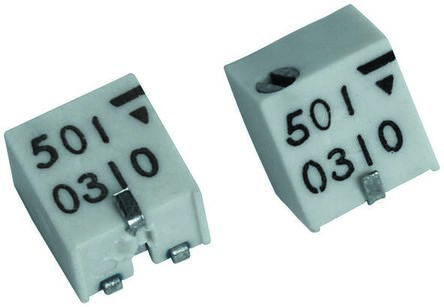 Vishay TSM4 11-Gang SMD Trimmer-Potentiometer, Seitliche Einstellung, 50kΩ, ±10%, 0.25W, J-Schraubkloben, L. 4.8mm
