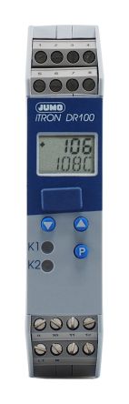 Jumo Controlador De Temperatura PID Serie ITRON, 109 X 22.5mm, 20 → 53 Vac / Vdc, 2 Salidas Relé