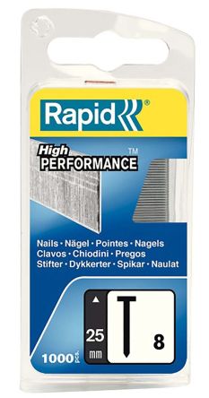 Rapid Nägel, Drahtstifte L. 25mm, Typ Veredelung, Verzinkt Stift Stahl