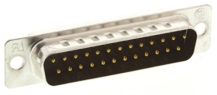 TE Connectivity Amplimite HD-20 Sub-D Steckverbinder B Stecker, 25-polig / Raster 2.77mm, Tafelmontage Lötanschluss