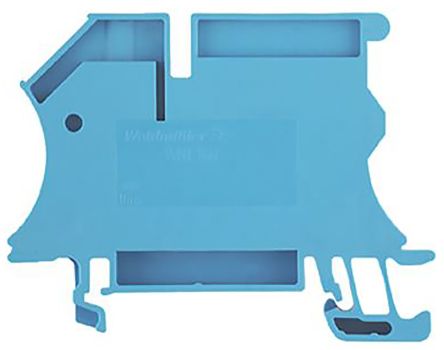 Weidmuller Bloc De Jonction Rail DIN WNT, 16mm², Bus Barres, Bleu