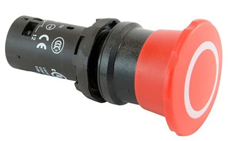 ABB 1SFA Tafelmontage Not-Aus-Schalter, 300 V Ac, 300V Dc, SPDT, Rot Ø 22.5mm, Zugentriegelung