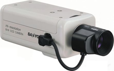 VCB3385P Sanyo | 1/3in B/W CCD Camera,12Vdc/24Vac 570TVL | 493-5360 ...