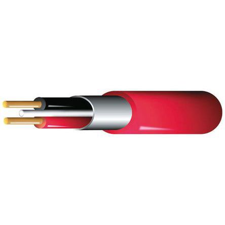Prysmian 电源电缆, FP200系列, 2芯, 1.5 mm², 19.5 A, 500 V, 红色护套