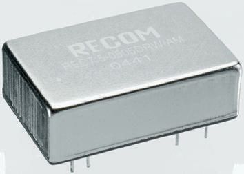Recom REC7.5 DC/DC-Wandler 7.5W 24 V Dc IN, 15V Dc OUT / 500mA 2kV Dc Isoliert