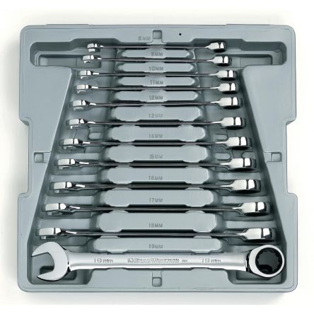 GearWrench 12-Piece Spanner Set, 8 → 19 Mm