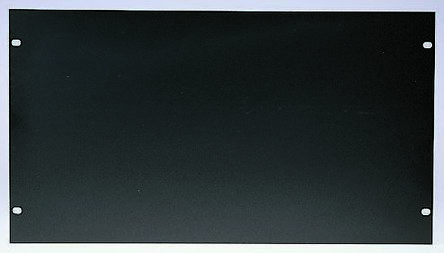 RS PRO Natural Anodized Aluminium Front Panel, 8U, 482.6 X 177mm