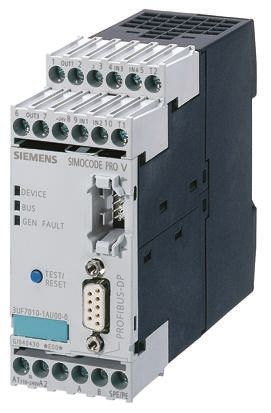 Siemens Motorschutzeinheit Basis-Einheit 4 Eingänge 24 Vdc 3-Ausg. 111mm X 45mm SIMOCODE Pro C Mit Thermistor