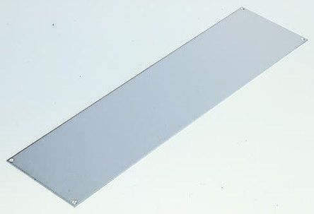 RS PRO Grey Aluminium Front Panel, 4U, 520 X 183mm