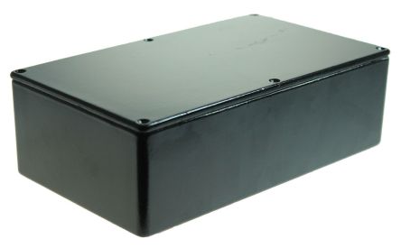 CAMDENBOSS Caja De Aluminio Presofundido Negro, 192 X 112 X 61mm, IP54, Apantallada