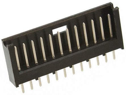 TE Connectivity AMPMODU MOD II Leiterplatten-Stiftleiste Abgewinkelt, 12-polig / 1-reihig, Raster 2.54mm,