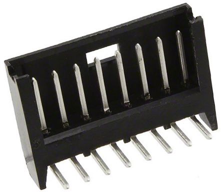 TE Connectivity AMPMODU MOD II Leiterplatten-Stiftleiste Gewinkelt, 8-polig / 1-reihig, Raster 2.54mm,