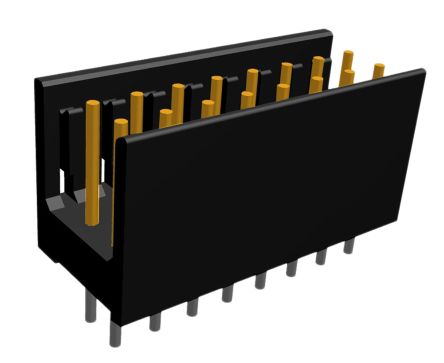 TE Connectivity AMPMODU MOD II Leiterplatten-Stiftleiste Gerade, 16-polig / 2-reihig, Raster 2.54mm, Platine-Platine,