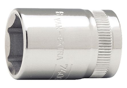 Bahco 3/8 In Drive 7mm Standard Socket, 6 Point, 25.5 Mm Overall Length