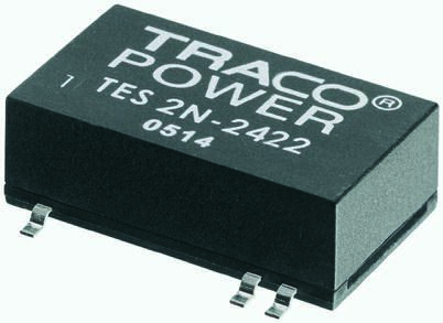 TRACOPOWER TES 2N DC/DC-Wandler 2W 5 V Dc IN, ±12V Dc OUT / ±85mA 1.5kV Dc Isoliert
