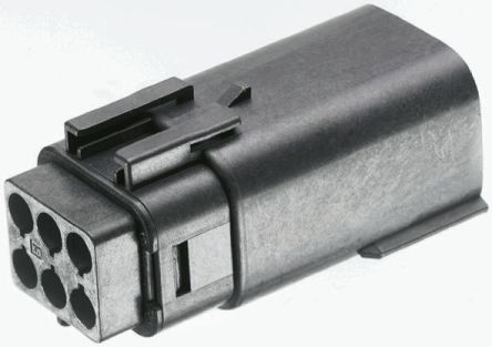 Molex Carcasa De Conector 19419-0012, Serie MX150L, Paso: 5.84mm, 6 Contactos, 2 Filas, Recto, Macho, Montaje De Cable