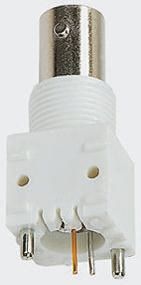 TE Connectivity ZDC Series, Jack PCB Mount BNC Connector, 75Ω, Through Hole Termination, Straight Body
