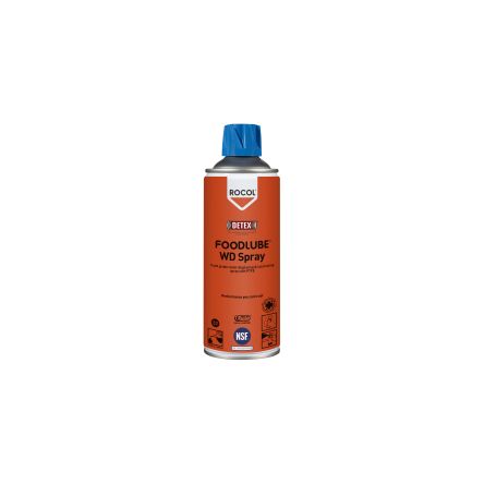 Rocol Foodlube® WD Spray Schmierstoff PTFE Lebensmitteltauglich, Spray 300 Ml