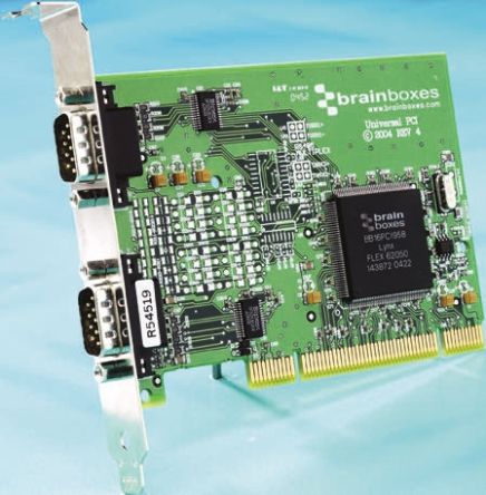 Brainboxes PCI Erweiterungskarte Seriell, 2-Port RS-232 921.6Kbit/s 128 B