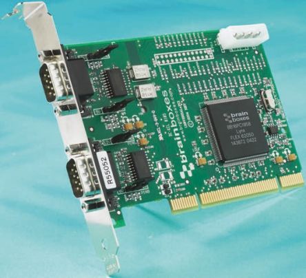 Brainboxes PCI Erweiterungskarte Seriell, 2-Port RS-232 115.2Kbit/s 128 B