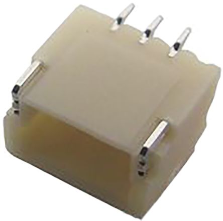 JST SH Series Right Angle Surface Mount PCB Header, 3 Contact(s), 1.0mm Pitch, 1 Row(s), Shrouded