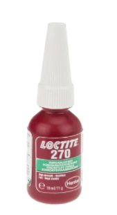 Loctite 270 Schraubensicherungsklebstoff Anaerob Flüssig Grün, Flasche 10 Ml, Hochfest Aushärtend In 24 H