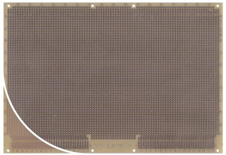 Roth Elektronik Lochrasterplatine 1, Raster 2.54 X 2.54mm, PCB-Bohrung 1mm 53 X 89, 233.4 X 160 X 1.5mm 1.5mm Epoxid