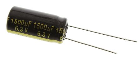 Panasonic Condensateur Série FM-A, Aluminium électrolytique 1500μF, 6.3V C.c.