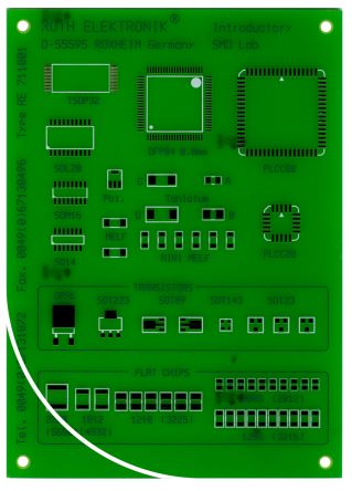 Roth Elektronik Carte D'expérimentation CMS, Simple Face, 100 X 140 X 1.5mm, 35μm, FR4 And 1.5mm Board, Pour 57