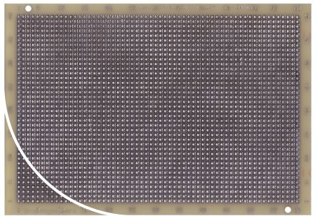 Roth Elektronik Lochrasterplatine 2, Raster 2.54 X 2.54mm, PCB-Bohrung 1.02mm 40 X 60, 165.1 X 114.3 X 1.6mm 1.6mm