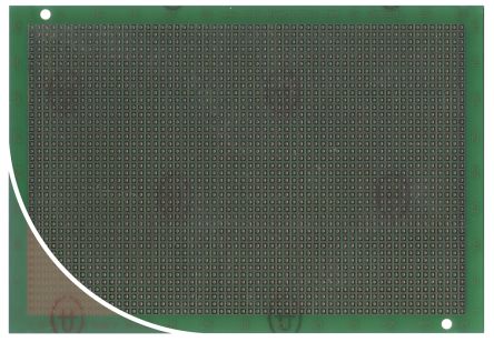 Roth Elektronik Carte Matrice, Simple Face Au Pas De 2.54mm, 165.1 X 114.3 X 1.6mm, 35μm, FR4