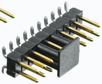 TE Connectivity AMPMODU MOD II Series Straight Surface Mount Pin Header, 16 Contact(s), 2.54mm Pitch, 2 Row(s),
