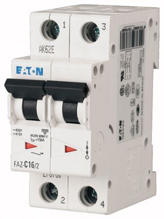 Eaton Moeller MCB Leitungsschutzschalter Typ S, 2-polig 20A 230V, Abschaltvermögen 10 KA XEffect