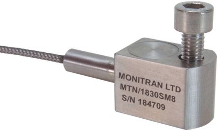Monitran 振动传感器, 最低工作温度-10°C, 最高工作温度+140°C, 最大8 mA