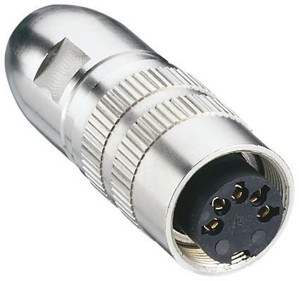 Lumberg DIN-Buchse Abgewinkelt 7-polig, 60 V Ac / 5A IP68, Lötanschluss Kabelmontage