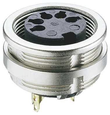 Lumberg Conector DIN Ángulo Recto Hembra De 8 Vías, 5A, 60 V Ac, DIN EN 60529, IP68