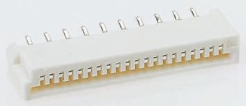 TE Connectivity THT FPC-Steckverbinder, Buchse, 4-polig / 1-reihig, Raster 1.25mm Lötanschluss