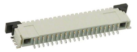 TE Connectivity FPC, SMD FPC-Steckverbinder, Buchse, 20-polig / 1-reihig, Raster 1mm Lötanschluss