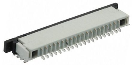 TE Connectivity FPC, SMD FPC-Steckverbinder, Buchse, 24-polig / 1-reihig, Raster 1mm Lötanschluss
