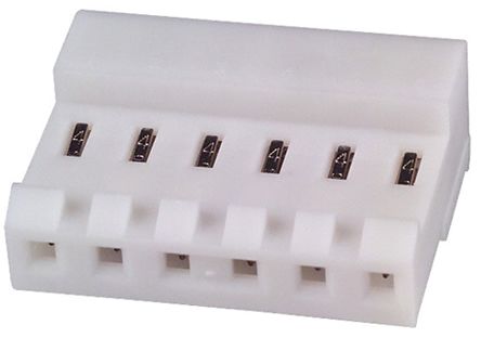 TE Connectivity 6-Way IDC Connector Socket For Cable Mount, 1-Row