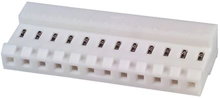 TE Connectivity Connecteur IDC Femelle, 12 Contacts, 1 Rangée, Pas 3.96mm, Montage Sur Câble, Série MTA-156