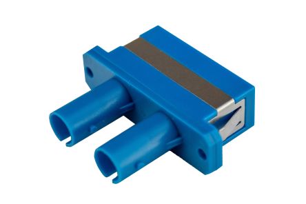 RS PRO ST To SC Single Mode Duplex Fibre Optic Adapter, 0.1dB Insertion Loss